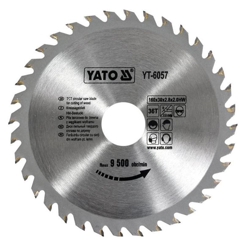 Yato TCT BLADE FOR WOOD 160X36TX30 MM (YT-6057)