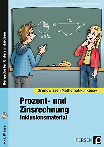 C. Spellner - Prozent- und Zinsrechnung - Inklusionsmaterial: 6. bis 9. Klasse (Grundwissen inklusiv) - Preis vom 09.10.2026 07:28:09 h