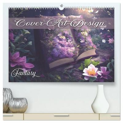 Buch-Cover-Art Fantasy (hochwertiger Premium Wandkalender 2026 DIN A2 quer), Kunstdruck in Hochglanz