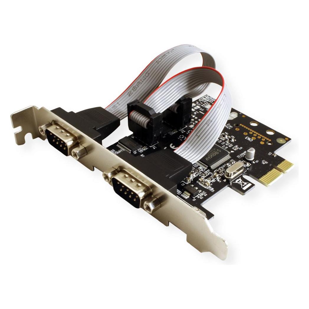 Value PCI-Express-Karte, Seriell RS232, D-Sub 9, 2 Ports (15.99.2118)