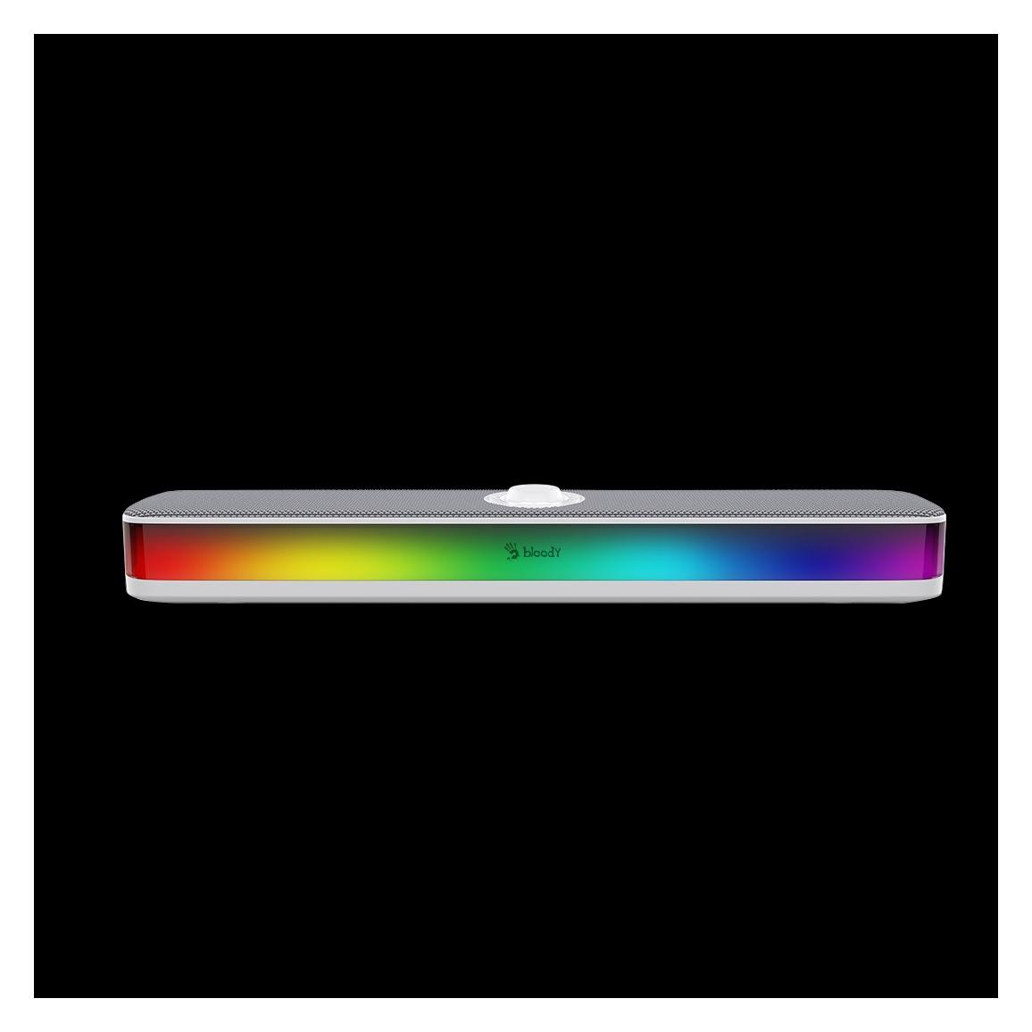 A4Tech Bloody Soundbar S10, Bluetooth, RGB, bílá (10 W) (S10-WH)