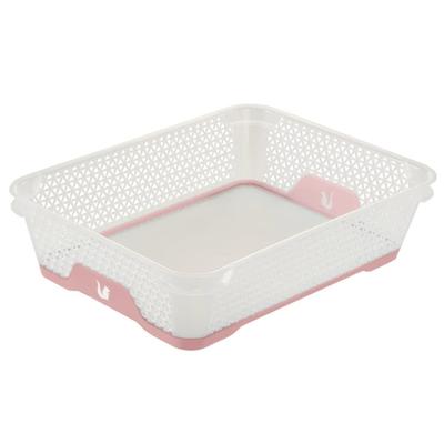 Keeeper - Mini-Rutschfester Korb 26,5x20x7 cm DIN A5 Transparent/Rosa - Kollektion Jonas