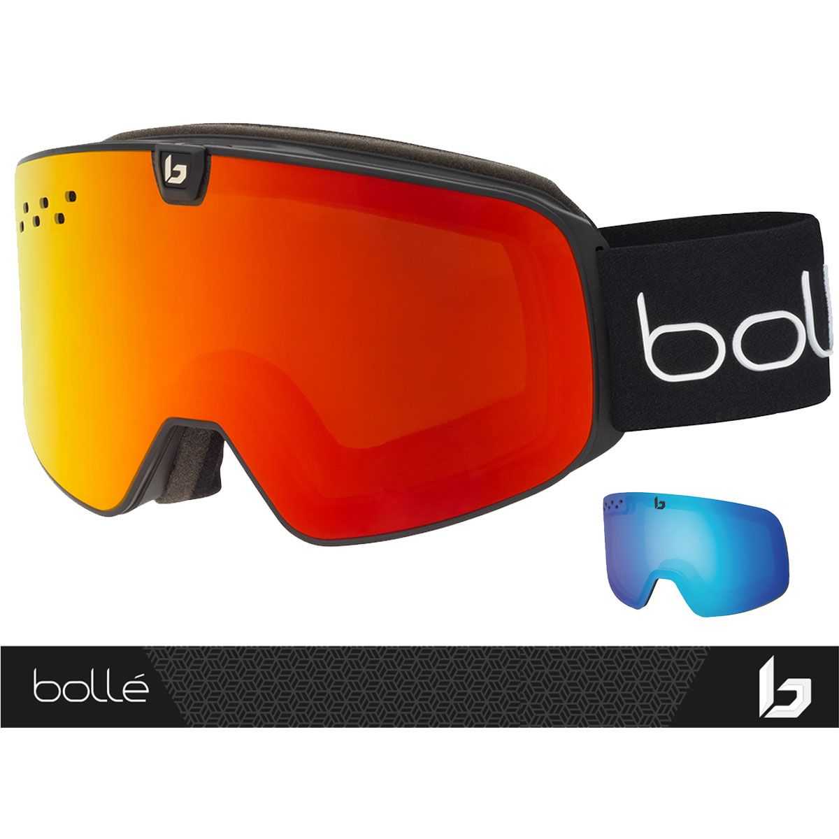 Bolle Nevada NEO black matte Sunrise + Ersatzscheibe