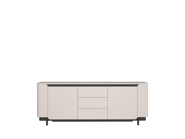 Sideboard VODOL 205x78 cm Sand/Schwarz