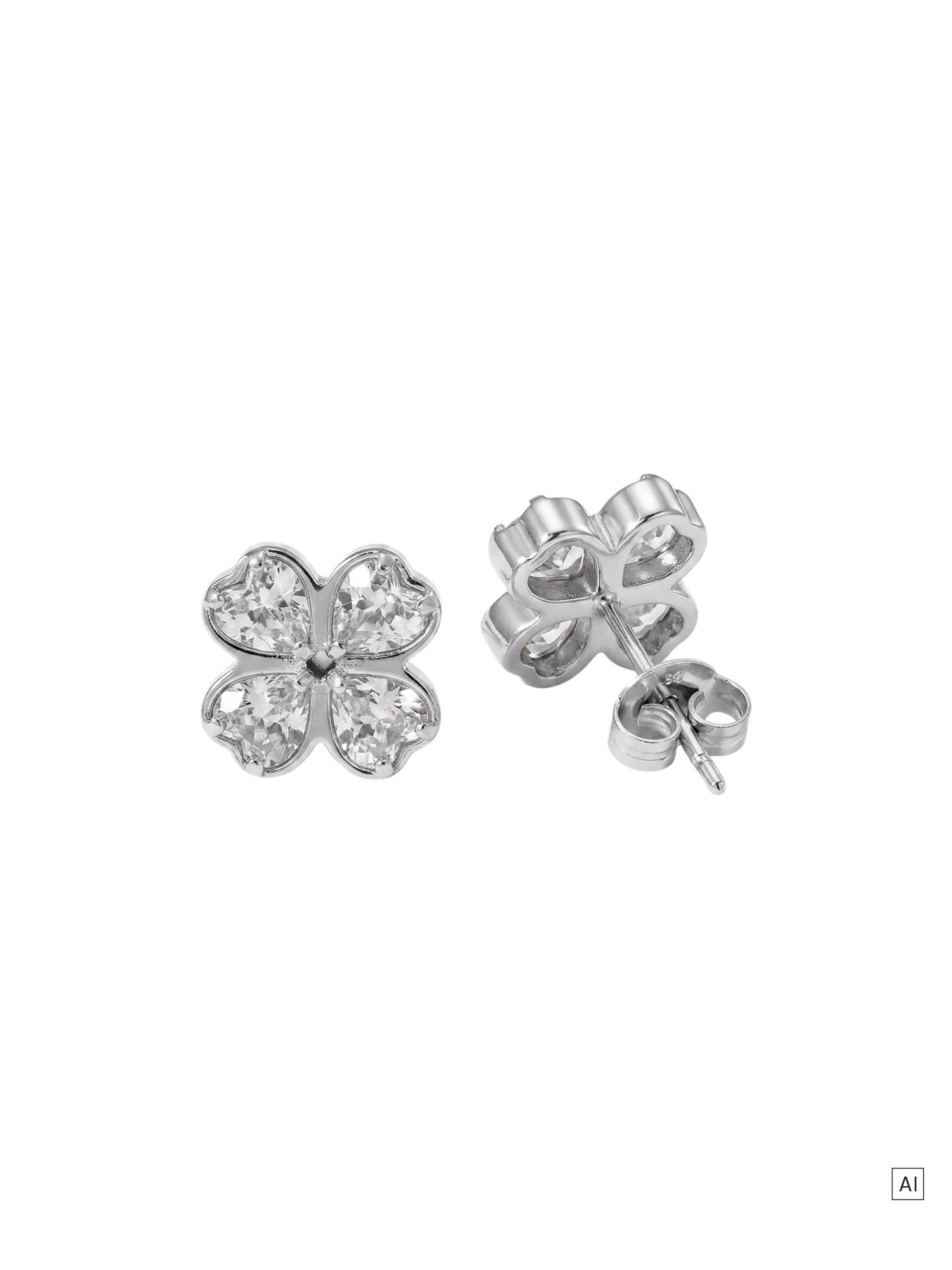 PURELEI Cuore Ohrringe mit Zirkonia Steinen