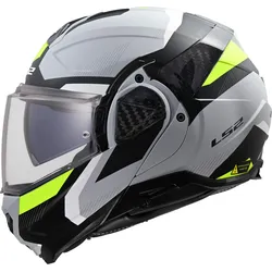 LS2 FF910 Advant II Triple Klapphelm hellgrau - 3XL (65/66)