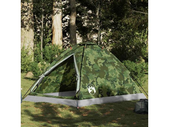 vidaXL Kuppel-Campingzelt 2 Personen Tarnmuster Wasserdicht