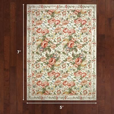 Laura Ashley Imagine Printed Chenille Washable Rugs