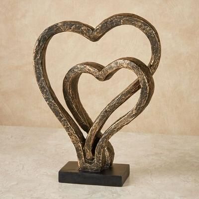 Touch of Class Our Hearts As One Sculpture Bronze , Bronze