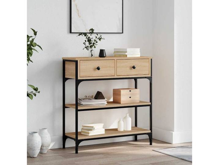 vidaXL Beistelltisch vidaXL Konsolentisch Sonoma-Eiche 72,5x25x75 cm Holzwerkstoff