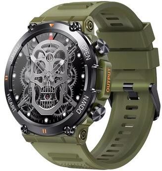 Inspired Finds MEVADEN HD Smartwatch Bluetooth Call, Fitness Tracker & Heart Monitor For Android And IOS armygreen
