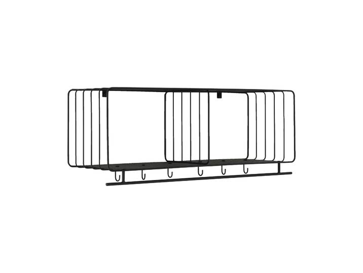 Scandi Living Étagère à chapeaux Nod 90 cm Black