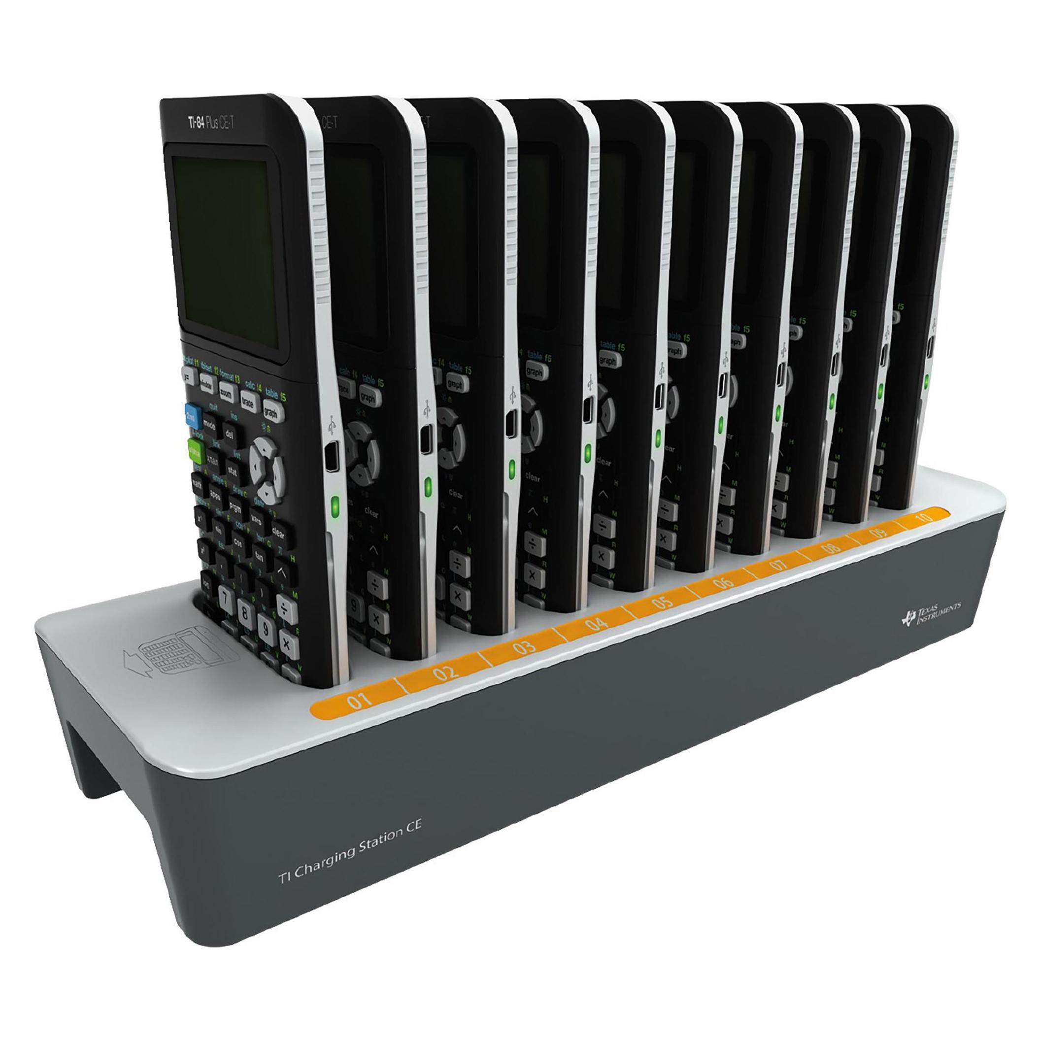 TI Texas-Instruments Ladestation TI-84+ CE-T (Stromversorgung über USB) (TI-84+ CE-T CS)