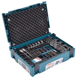 Makita, Bohrereinsatz, Set Bits + Bohrer im MAKPAC Koffer