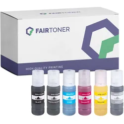 6er Multipack Set Kompatibel für Epson EcoTank 114 Tintenbehälter