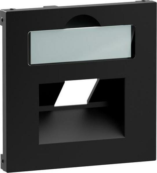 Legrand SEANO afdekplaat 1x RJ45 voor datadozen, zwart gelakt, 765358