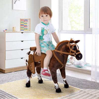 JoyToys Plush Ride On Horse For Girls & Boys, Interactive Toy & Perfect Gift Plush Ride On Horse For Girls & Boys, Interactive Toy & Perfect Gift