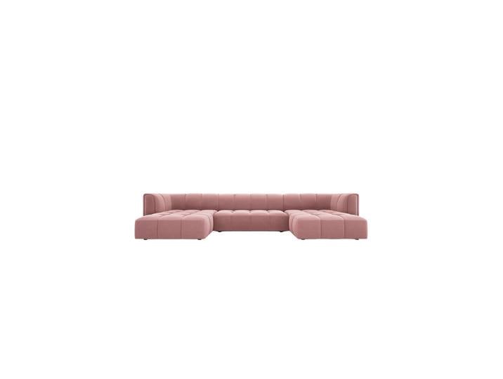 Design Panorama-Sofa Adams Samt Rosa chosen by Bloomingloft