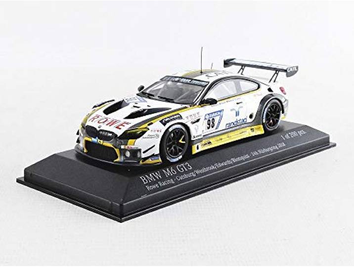 Minichamps 447182698 - miniatuurauto - wit/geel/grijs