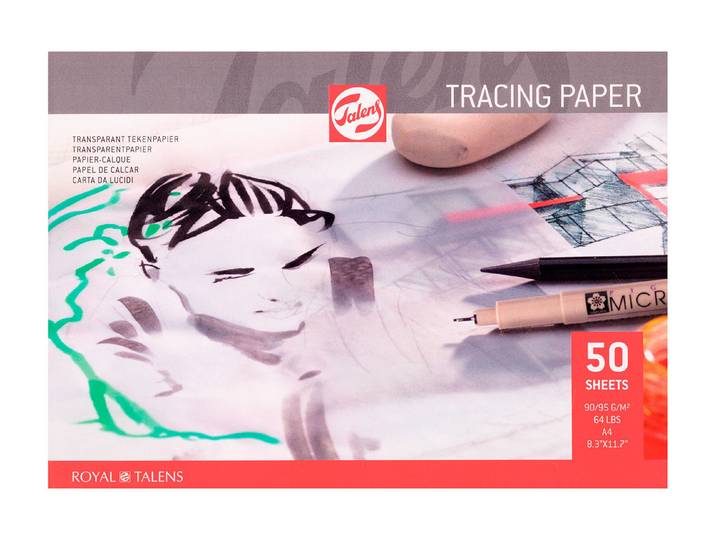 Talens Transparenzpapier-Block A4 90 g 50 Blatt