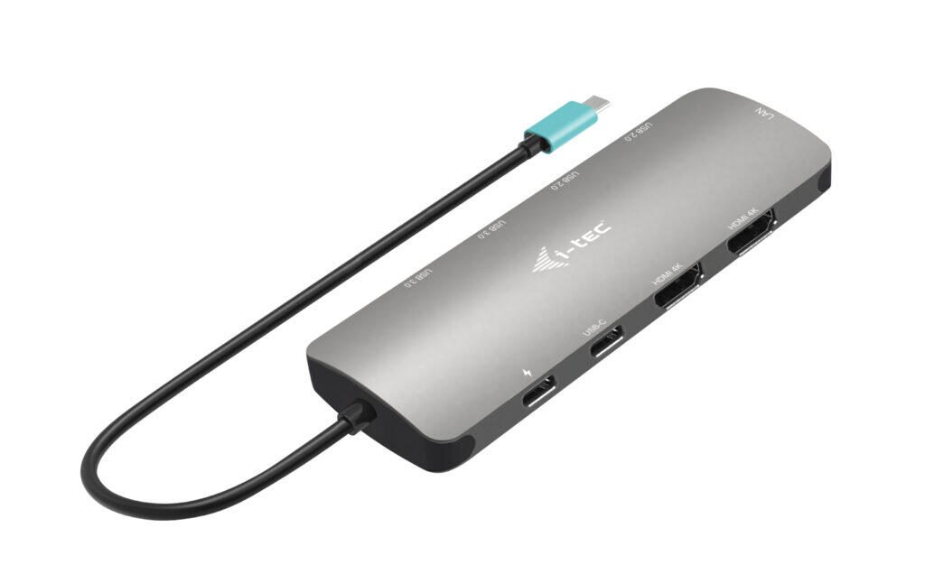 I-TEC USB-C Metal Nano Docking Station mit Power Delivery 100W C31NANOHDM2D100