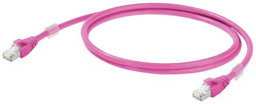 Weidmüller 1201270005 RJ45 Patchkabel CAT 6a S/FTP 0.50m Magenta 1St.