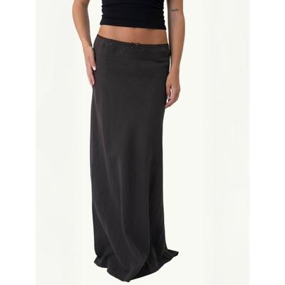Midirock ITS MAY "ITS MAY Skirt Capri", Damen, Gr. onesize, braun, Obermaterial: 50% Leinen, 50% Baumwolle, % Elasthan, Röcke