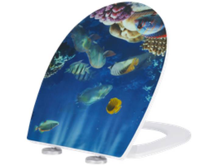 LIVARNO® Abattant WC haut de gamme (poissons)