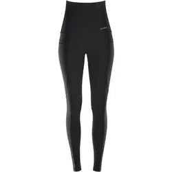 WINSHAPE Damen Functional Power Shape High Waist Tights mit drei Taschen HWL114, Größe XL in Schwarz Schwarz