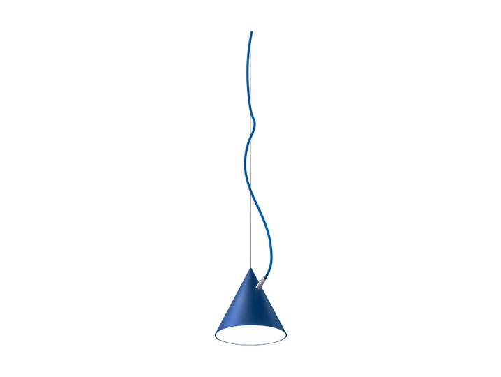 Noon Castor Pendelleuchte 20 cm Blau-Blau-Silber