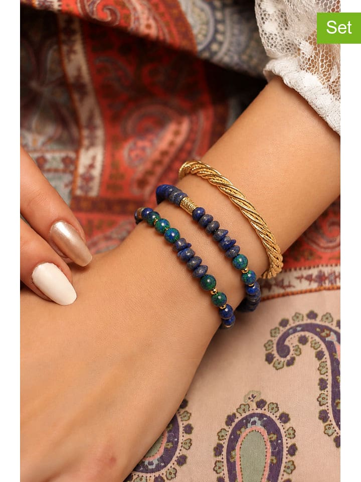 L'Atelier de Gaia 3er-Set: Armbänder und Armpange - onesize