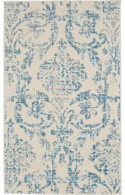 Nourison Jubilant Vintage Farmhouse Damask Area Rug