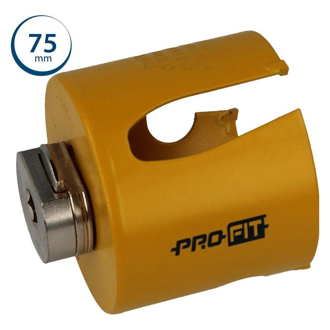 Areco Pro-fit hole saws with tct teeth and integrated click&drill adapter 76 mm (75 mm) (35109080075)