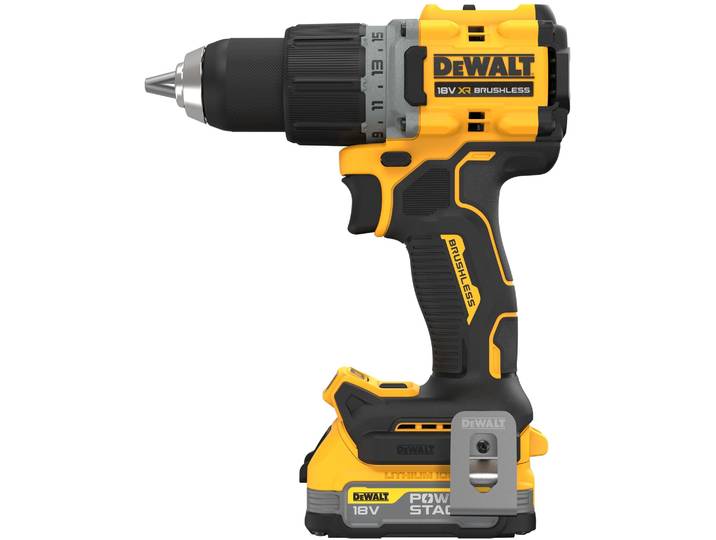 Perceuse visseuse compacte XR 18V 1.7Ah Li-Ion brushless Powerstack DEWALT - DCD800E2T-QW