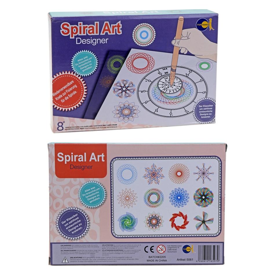 Fun trading Spiral Art Designer 20 Schablonen Stifte Ringe (5061)