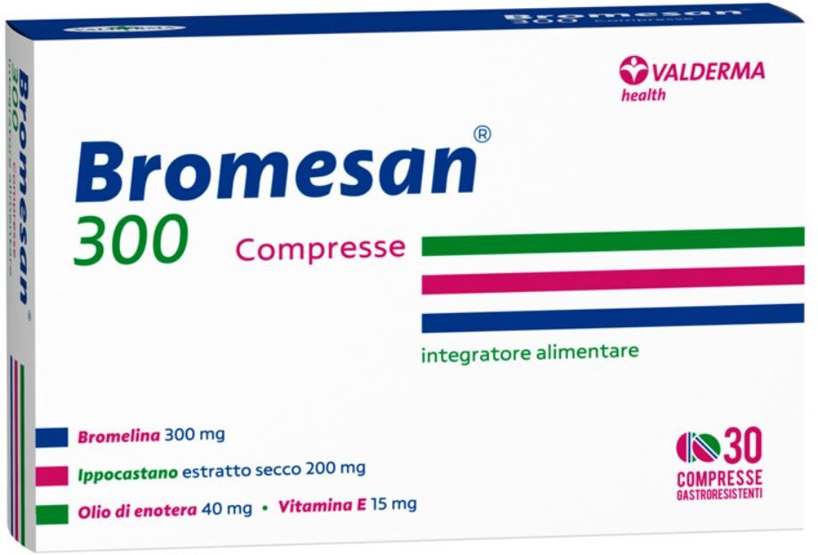 Valderma Bromesan 300, 30 Compresse Gastroresistenti