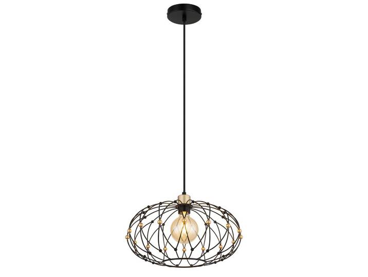Hängeleuchte Greys Schwarz Goldfarben D: 40 cm