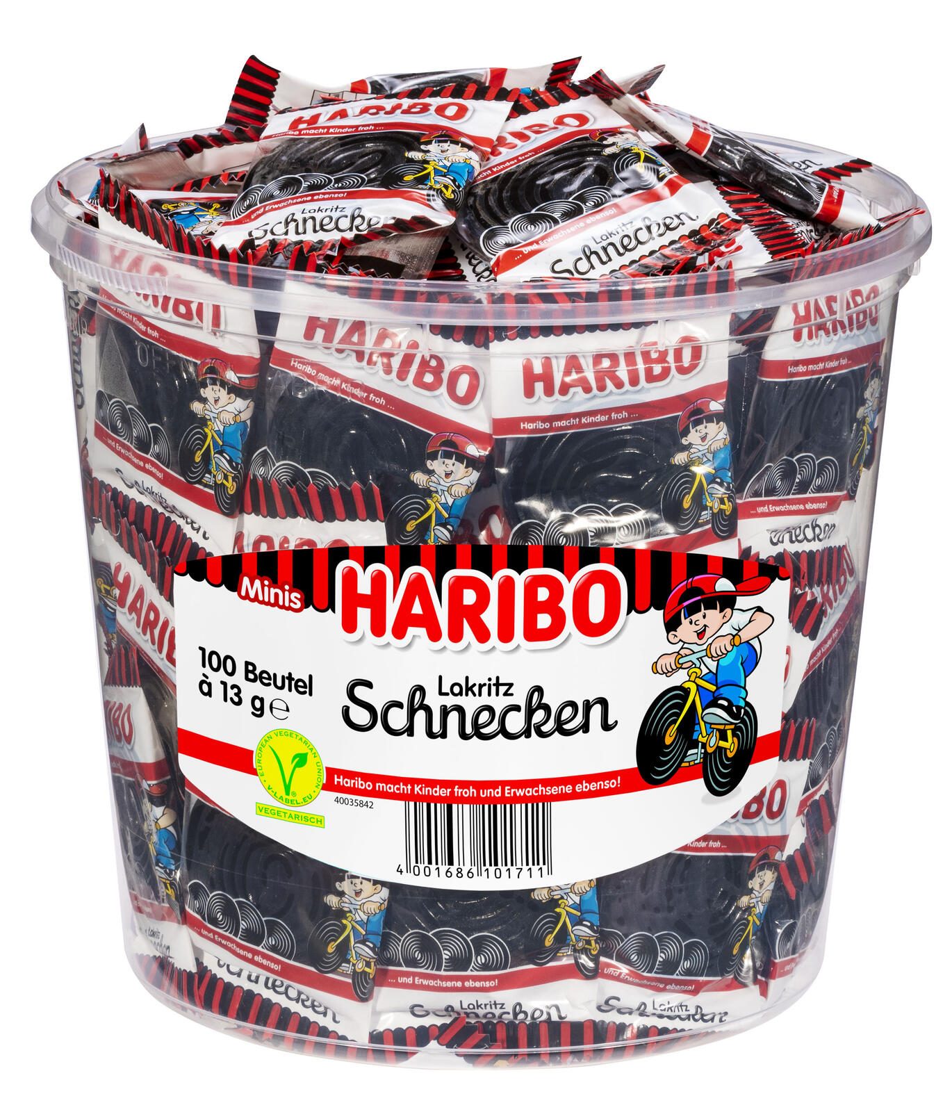 HARIBO Lakritz Schnecken Minibeutel 10001569