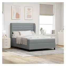 vidaXL, Boxspringbett, Elmelin (Linien-Design) (140 x 190 cm)