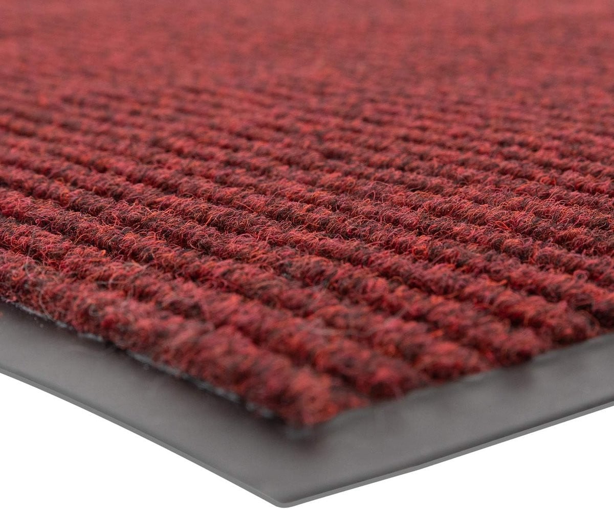 Entree Mat Vloermat Buiten Rood/Zwart Getufte Stijl