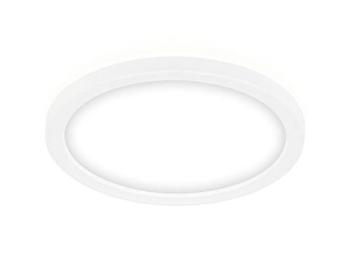 Briloner Leuchten - Panneau LED\, plafonnier avec effet de rétro-éclairage\, 12 watts\, 1400 lumens\, 4000 Kelvin\, blanc\, rond\, Ø 19cm