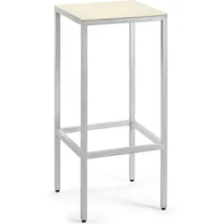 Alu Barhocker 75 cm, Elfenbein