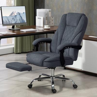 Ostweer Reclining Computer Chair Massage Office Chair with Footrest, Swivel Desk Chair Leisure Chair with Heat