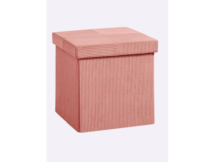 Hocker HEINE HOME, rosa (altrosé), B:38cm H:38cm T:38cm, Hocker, Hocker