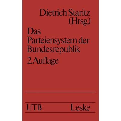 Das Parteiensystem der Bundesrepublik, Taschenbuch von , VS Verlag für Sozialwissenschaften, 978-3-322-93721-6
