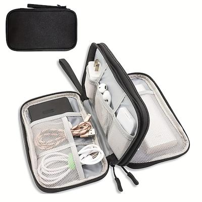 Aufbewahrungstasche für Reisezubehör für Elektronik, tragbare Kabel-Organizer-Tasche für Kabel, Ladegeräte, Adapter, Festplatten, SD-Karten