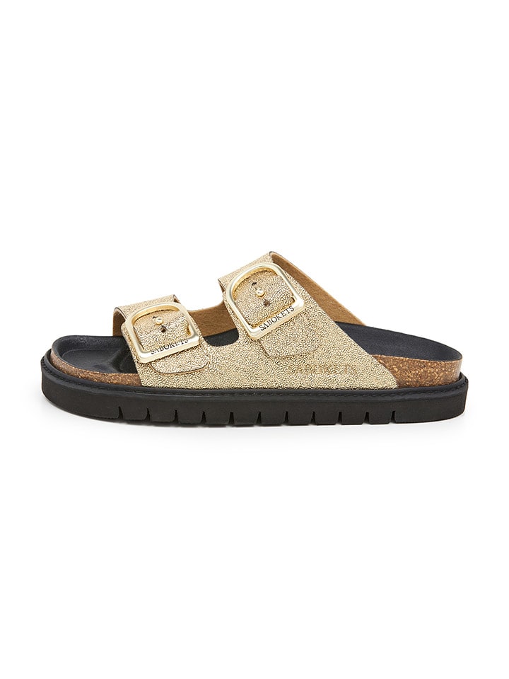 SABOKETS Pantoletten in Gold - 40