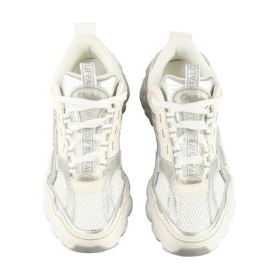 Trainingsschuh BUFFALO "Buffalo CLD RUN JOG", Damen, Gr. 41, weiß (cream, grau, silber), Polyurethan, Schuhe