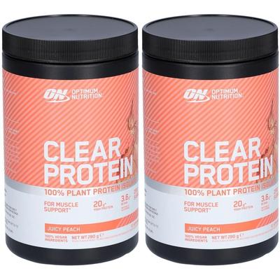 Optimum Nutrition Gold Standard Clear Plant 280g Peach 2x 2x280 g