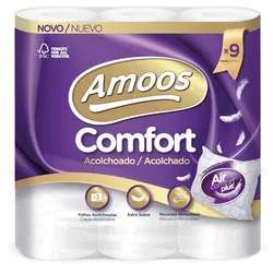 Haushalts-Toilettenpapier 18mts 3Fls gepolstert 2x9 Rollen